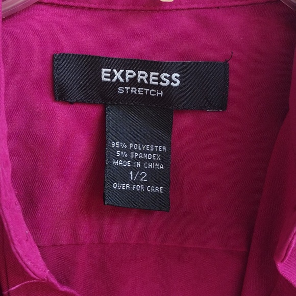 Express stretch 3/4 length sleeves shirt size 1/2 - Picture 4 of 5